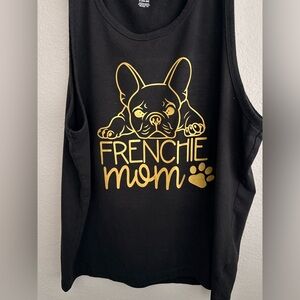 Frenchie Mom Black Tank Top